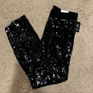 Express sequin velvet high rise leggings